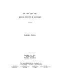 Proceedings of the Examiners Council, held at the Annual meeting of the American Institute of Accountants, Chicago, October 23, 1945.