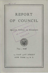 Report of Council, November 1, 1945