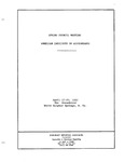 Proceedings of the Spring meeting of Council of the American Institute of Accountants, White Sulphur Springs, April 17-20, 1950.