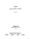 Proceedings of Tax Meeting, held at the Annual meeting of the American Institute of Accountants, Atlantic City, N.J., October 3, 1946.