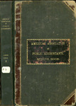 Minute book no. 2, April 28, 1894-May 1898. by American Association of Public Accountants