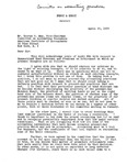 Letter from George D. Bailey to George O. May, re: Unamortized Bond Discount and Premiums on Retirement, April 25, 1939