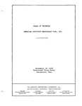 Fall meeting of the Board of Trustees of the Benevolent Fund of the American Institute of Accountants, Cincinnati, September 29, 1938. by American Institute of Accountants. Benevolent Fund. Board of Trustees