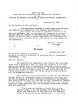 Report of the Committee on Cooperation with Bankers and Investors, December 31, 1937