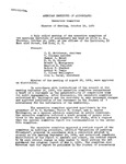 Minutes of Meeting, October 19, 1939 by American Institute of Accountants. Executive Committee