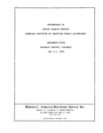 Spring meeting of Council of the American Institute of Certified Public Accountants, Colorado Springs, Colo., May 5-7, 1969. by American Institute of Certified Public Accountants. Council