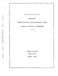 Proceedings of the Fall meeting of the Representatives of State Accountancy Boards, American Institute of Accountants, Dallas, October 19, 1936.