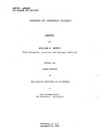 Subjects for Accounting Research, September 20, 1939 by William W. Werntz