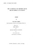 What Is Expected of the Independent Auditor: From the Viewpoint of the Investor, September 21, 1939 by William W. Werntz