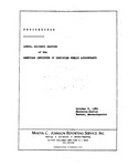 Annual meeting of the American Institute of Certified Public Accountants, Boston, Mass., October 6, 1980. by American Institute of Certified Public Accountants (AICPA)