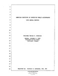 Annual meeting of the American Institute of Certified Public Accountants, Portland, Ore., October 4, 1982. by American Institute of Certified Public Accountants (AICPA)