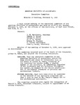 Minutes of Meeting, February 5, 1940 by American Institute of Accountants. Executive Committee.