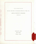 Proceedings of the Fall meeting of the Benevolent Fund of the American Institute of Accountants, Dallas, October 22, 1936.