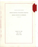 Proceedings of the Fall meeting of the Foundation of the American Institute of Accountants, Dallas, October 22, 1936. by American Institute of Accountants. Foundation