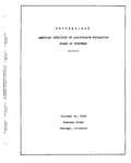 Proceedings of the Fall meeting of the Board of Trustees of the American Institute of Accountants Foundation, Chicago, October 15, 1934. by American Institute of Accountants. Foundation. Board of Trustees