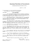 Letter to secretaries of state societies and chapters of the American Institute of Accountants, August 22, 1934. Golf Tournament by American Institute of Accountants. Golf Committee