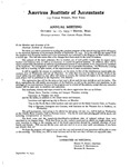 Letter to the members and associates of the American Institute of Accountants, Sept. 12, 1935; annual meeting, October 14-17, 1935, Boston, Mass. by Homer N. Sweet and American Institute of Accountants. Committee on Meetings