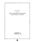 Minutes of the Fall meeting of the Committee on Professional Ethics of the American Institute of Accountants, Washington, D.C., September 16, 1929. by American Institute of Accountants. Committee on Professional Ethics