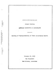 Proceedings of the Annual meeting of the Representatives of State Accountancy Boards of the American Institute of Accountants, New Orleans, October 16, 1933. by American Institute of Accountants. State Accountancy Boards