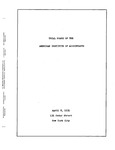 Spring meeting of the Trial Board of the American Institute of Accountants, New York, April 8, 1935. by American Institute of Accountants. Trial board