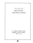 Spring meeting of Council of the American Institute of Accountants, Washington, April 13,1931. by American Institute of Accountants. Council