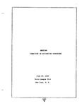 Proceedings of the Committee on Accounting Procedure of the American Institute of Accountants, New York, June 25, 1946.