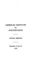 Annual meeting, September 18 and 19, 1928. (Notice to members and associations of meeting, Nominations and proposed by-law change to Article III, sec. 3.) by American Institute of Accountants. Committee on Nominatons and American Institute of Accountants. Committee on By-Laws