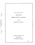 Proceedings of the Fall Meeting of Council of the American Institute of Accountants, New Orleans, October 16 and 19, 1933.