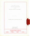 Proceedings of the meeting on Internal conduct of Accounting Practice held in connection with the fifty-third Annual meeting of the American Institute of Accountants, Memphis, October 16, 1940. by American Institute of Accountants