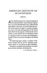 Remarks at the Annual meeting of the American Institute of Accountants, St. Louis, Missouri, September 16, 1924. by Edward E. Gore