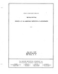 Proceedings of the Spring meeting of Council of the American Institute of Accountants, New York, May 8-9, 1939.