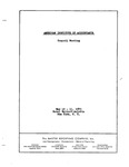 Proceedings of the Spring meeting of Council of the American Institute of Accountants, New York, May 10-11, 1943.