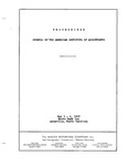 Proceedings of the Spring meeting of Council of the American Institute of Accountants, Asheville, N.C., May 3-6, 1948. by Americn Institute of Accountants. Council