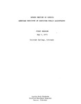 Spring meeting of Council of the American Institute of Certified Public Accountants, Colorado Springs, May 7-9, 1973. Volume 1 by American Institute of Accountants. Council