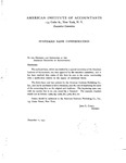 Letter from John L. Carey, Secretary, American Institute of Accountants, to Members and Associates of the AIA Re: Standard Bank Confirmation. by John L. Carey and American Institute of Accountants