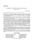 Confidential Bulletin from A. P. RIchardson, Secretary, Executive Committee, American Institute of Accountants, to Members and Associates of the AIA Re: Importance of Favorable Action by Congress on the CPA bill (Senate 2531), Introduced by Senator Capper and Representative Zihlman. by A. P. Richardson and American Institute of Accountants. Executive Committee
