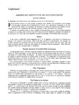 Confidential Letter from Carl H. Nau, Chairman, Executive Committee, American Institute of Accountants, to Members and Associates of the AIA Re: District of Columbia Society of Public Accountants/National Association of Certified Public Accountants. by Carl H. Nau and American Institute of Accountants. Executive Committee