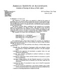 Committee on financing the Bureau of Public Affairs. October 23, 1925 by American Institute of Accountants. Committee on financing the Bureau of Public Affairs