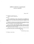 Letter from William H. West, President, Executive Committee, American Institute of Accountants, to Members and Associates of the AIA RE: Third Appeal for Comment on the Accountancy Service Classification. by William H. West and American Institute of Accountants. Executive Committee