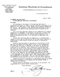 Letter dated June 9, 1925 regarding the committees on state legislation and federal legislation. by Edward E. Gore and American Institute of Accountants. Special Committee on Taxation
