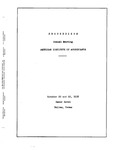 Annual meeting of the American Institute of Accountants, Dallas, October 20 and 22, 1936. by American Institute of Accountants