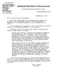 Letter From John L. Carey, Secretary, American Institute of Accountants, to State Society Presidents, Re: Text of the Report of the Committee on Competitive Bidding of the Connecticut Society of Certified Public Accountants. November 10, 1937 by John L. Carey and Connecticut Society of Certified Public Accountants. Committee on Competitive Bidding