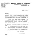 Letter from Arthur W. Teele Re: Payment of Dues, January 18, 1937 by Arthur W. Teele