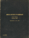 Annual meeting of the American Institute of Accountants, Cincinnati, September 16-17, 1919. (Bound with the Council) by American Institute of Accountants