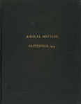 Annual meeting of the American Institute of Accountants, St. Louis, Missouri, September 15, 1924. by American Institute of Accountants