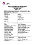 Open Meeting Minutes, August 14, 2019 by American Institute of Certified Public Accountants. Professional Ethics Division. Professional Ethics Executive Committee