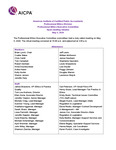Open meeting minutes, May 5, 2020 by American Institute of Certified Public Accountants. Professional Ethics Division. Professional Ethics Executive Committee