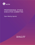 Open Meeting Agenda, February 12, 2019, New Orleans, LA by American Institute of Certified Public Accountants. Professional Ethics Division. Professional Ethics Executive Committee