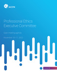 Open meeting agenda, November 10–11, 2022, Durham, NC by American Institute of Certified Public Accountants. Professional Ethics Division. Professional Ethics Executive Committee