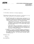 Letter from Paul Rosenfield, Director of Technical Standards and Services, American Institute of Certified Public Accountants, to the Special Committee on Financial Reporting Re: Three Additional Sources of Information on Issues Under Consideration by the Special Committee.